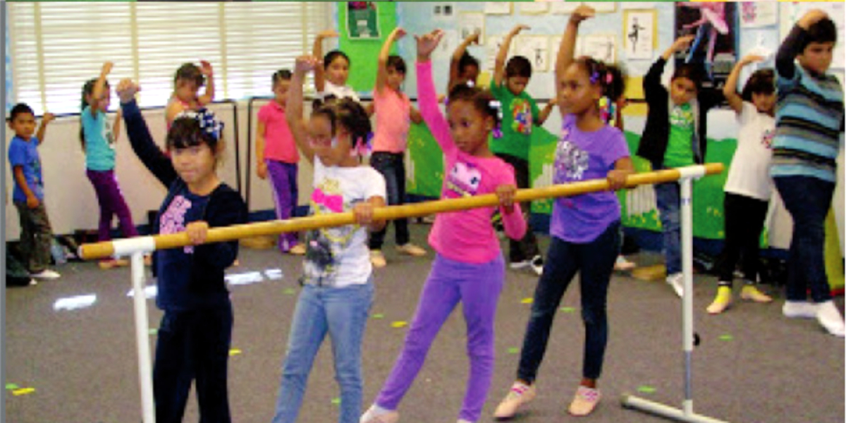Students participating in bar instruction