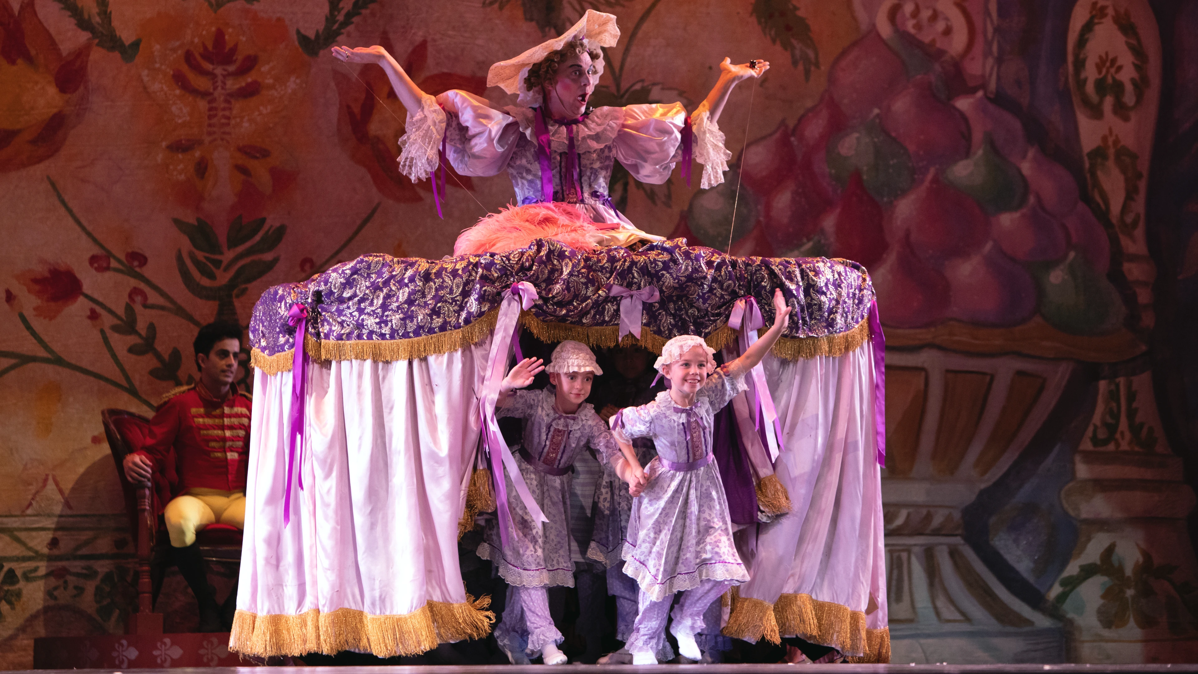 Mother Ginger and the Polichinelles in Act II of Elizabeth Wistrich's "The Nutcracker" performed by City Ballet of San Diego